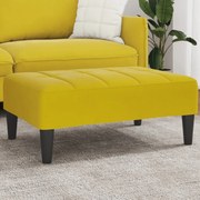 vidaXL Taburet, galben, 77x55x31 cm, catifea