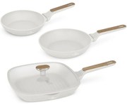 BerlingerHaus Set de tigăi cu suprafață din titan Sahara Nordic, 3+1 buc.