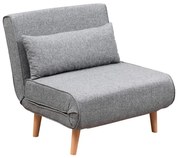 Fotoliu Folde Single Gri deschis