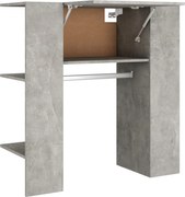 vidaXL Dulap de hol, gri beton, 97,5x37x99 cm, lemn prelucrat