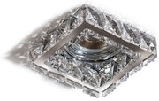 Spot incastrat tavan/plafon design decorativ ESTER SQUARE 1 CHROME