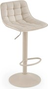 Scaun bar H95_CS, bej deschis/casmir, stofa catifelata/metal, 43x44x84