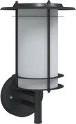 vidaXL Lampă exterioară de perete, negru, oțel inoxidabil