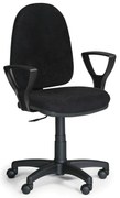 Scaun de lucru Torino cu cotiere, negru