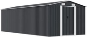 vidaXL Șopron de grădină, 257x580x181 cm, antracit, metal