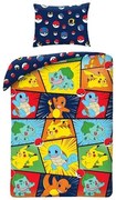 Pokémon husa de pat 140×200cm, 70×90 cm
