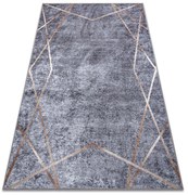 MIRO 51233.809 covor lavabil Geometric anti-alunecare - gri