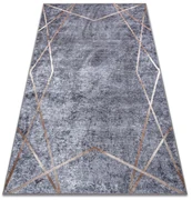 MIRO 51233.809 covor lavabil Geometric anti-alunecare - gri