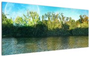 Tablou - lac (120x50 cm), în 40 de alte dimensiuni noi