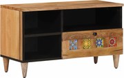 vidaXL Cabinet TV natural 80 x 33,5 x 46 cm Lemn de mango solid