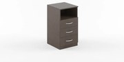 Comoda cu 3 sertare 412 х 450 х 760 mm, Lemn Negru