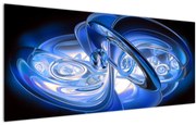 Tabloul abstract albastru (120x50 cm)