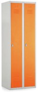 Dulap metalic, 60 x 50 x 180 cm, blocare, portocaliu - ral 2004