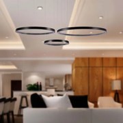 Lustră LED pe cablu 3xLED/19W/230V 4000K negru