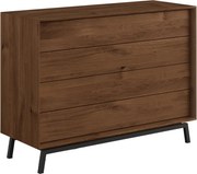 Comodă stejar masiv Madison, 121 × 45 × 90 cm
