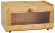 Cutie pentru pâine din bambus cu front acrilic, 40×24.5×19 cm, Klausberg KB-7924