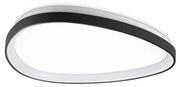 Plafoniera LED design circular GEMINI pl d061 on-off negru