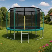 Trambulină de grădină Premium pentru copii cu plasă interioară 13FT - Ø 404 cm