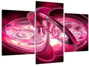 Tabloul cu fractali roz (90x60 cm)