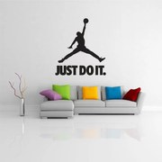 Sticker perete Silueta Jordan Just Do It