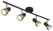 Spot Globo 57917-4G MASON 4xGU10/25W/230V negru/auriu