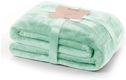 Pătură din microfibră DecoKing Mic, 160 x 210 cm, verde mentă