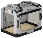 Geantă de transport pentru câini și pisici ELI, 70x52x52cm, gri Cadoca