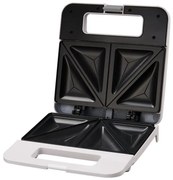 Sandwich toaster Esperanza EKT010W Parmigiano, 1000W, Patru sandwich-uri, plăci de teflon, alb