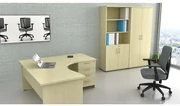 Set mobilier de birou Visio 9, dreapta, arțar