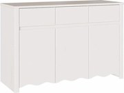 vidaXL Bufet Drammen Alb 114 x 43 x 75,5 cm Lemn masiv de pin