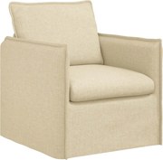 vidaXL Canapea Crem 195 x 82 x 85 cm țesătură