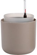Ghiveci cu auto-irigare Plastia Tolita, maro, diam. 16 cm, diam. 16 cm