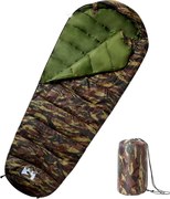 vidaXL Sac de dormit tip mumie pentru adulți de camping, 3 anotimpuri