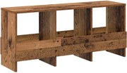 vidaXL Raft pentru reviste Lemn vechi 102 x 30 x 45 cm