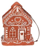 Decorațiuni de Crăciun căsuță din turtă dulceTurtă dulce, suspendată, poliresină, LED