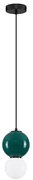 Pendul LED decorativ portelan jasper, sticla alb, NOESIS