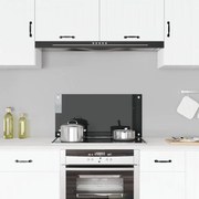 vidaXL Panou antistropi de bucătărie, negru 80x40 cm sticlă securizată