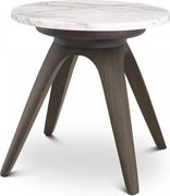 Masuta laterala design LUX cu blat din marmura italiana Borre 40cm