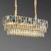 Candelabru Cristal, Elit's Esn9028-8, 8xE27 bec, 80 x 30 cm