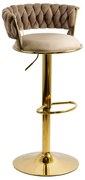 Scaun Bar Catifea Bej ABS 118 - Elegant, Confortabil, Reglabil