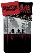 Jerry Fabrics Lenjerie de pat din bumbac Stranger Things Upside Down, 140 x 200 cm, 70 x 90 cm