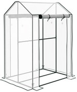 Outsunny Sera Cu 2 Camere Pentru Gradina Cu 2 Usi | Aosom Romania