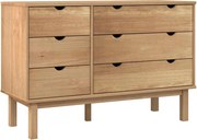vidaXL Dulap cu sertar "OTTA", 111x43x73,5 cm, lemn masiv de pin