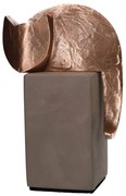 Statueta bronz si beton "Motan"