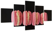 Tablou cu macarons (125x70 cm), în 40 de alte dimensiuni noi