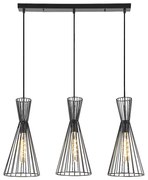 Lustra cu 3 pendule design industrial Leandros