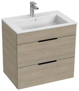 JIKA H4536021765141 - Corp de baie CUBE cu lavoar, 60,7 x 65 cm, frasin