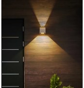 Globo 34168SA - Aplică de perete LED pentru exterior VERONIKA, 2 x 3W, 230V, IP54