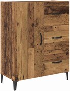 vidaXL Bufet cu sertar Lemn vechi 69,5 x 34 x 90 cm Lemn compozit
