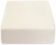Colorat Cearșaf elastic ecru, frotir 60x120 cm